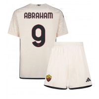 Echipament fotbal AS Roma Tammy Abraham #9 Tricou Deplasare 2023-24 pentru copii maneca scurta (+ Pantaloni scurti)